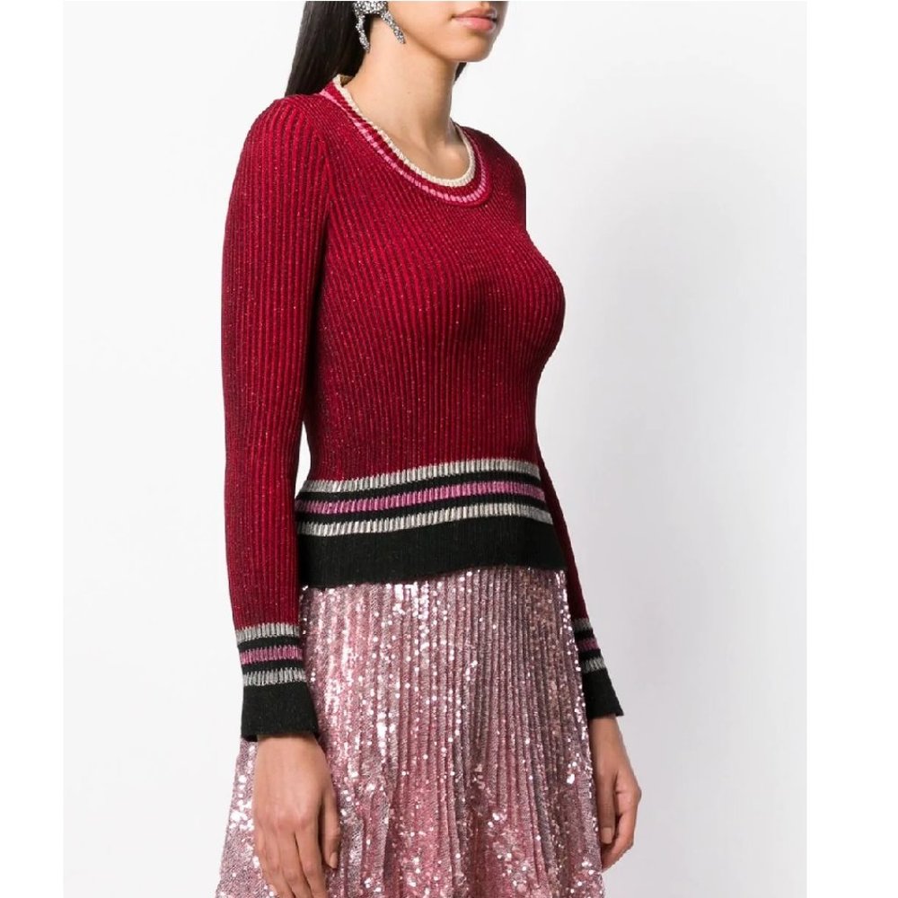 💎🛍Marco De Vincenzo Stripe Fitted Sweater